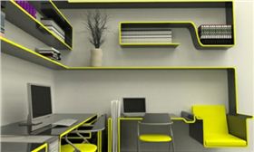 辦公家具設計——冷色調設計