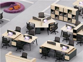 四人位屏風辦公桌 四人位屏風辦公桌