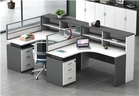 板式高側柜辦公桌