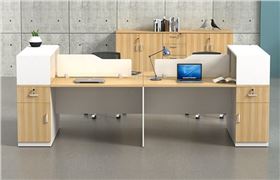 辦公桌組合帶隔斷柜 辦公桌組合帶隔斷柜