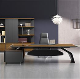 時(shí)尚總裁木質(zhì)油漆大班臺(tái)