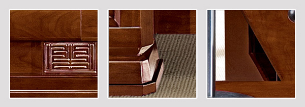 實木油漆大班臺細節圖