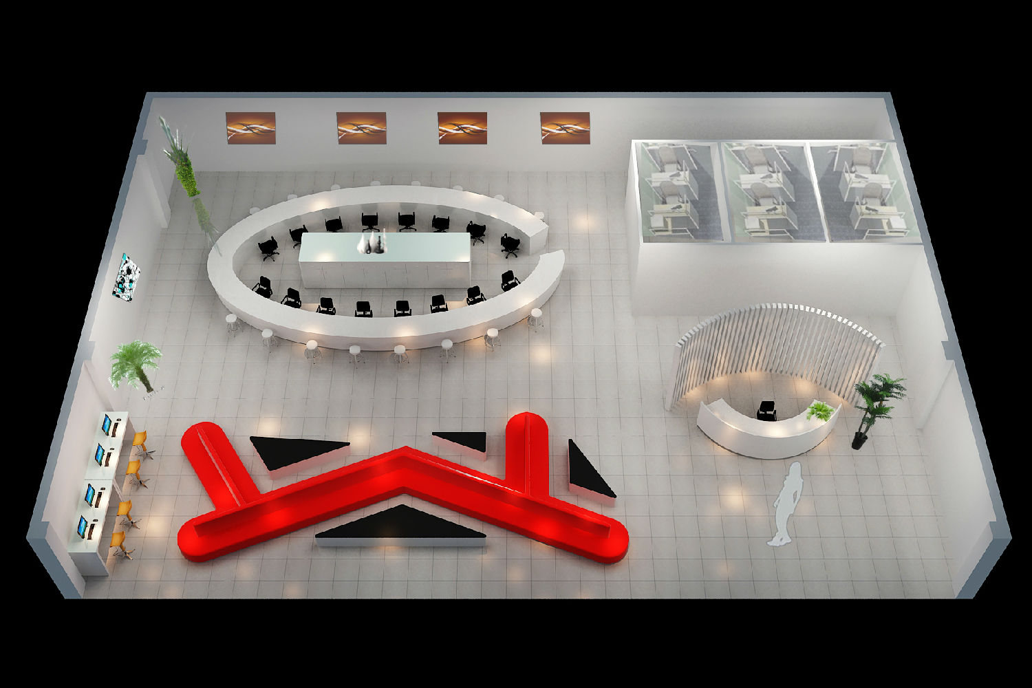 上海辦公家具采購——松江大學城接待區設計圖 上海辦公家具采購——松江大學城接待區設計圖