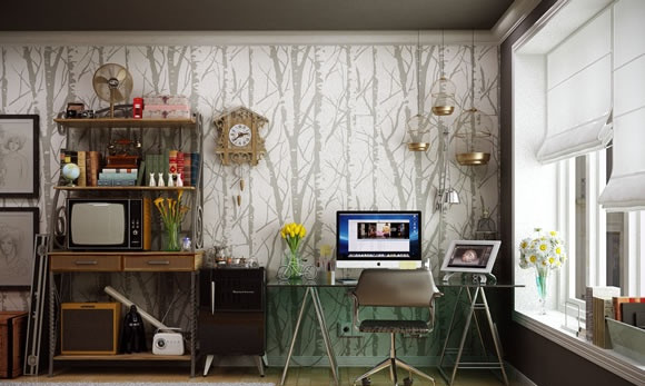 碧江上海辦公家具——國外創(chuàng)意家庭辦公室