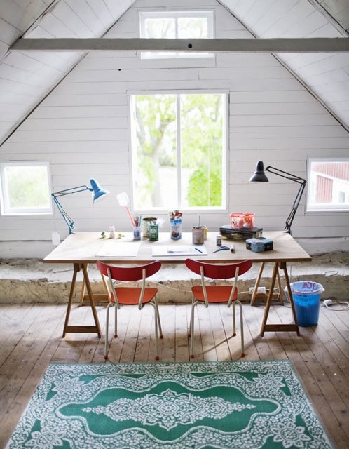 碧江上海辦公家具——國外創(chuàng)意家庭辦公室