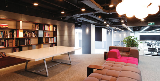 上海辦公家具廠——日產(chǎn)中國設(shè)計中心員工休閑區(qū)