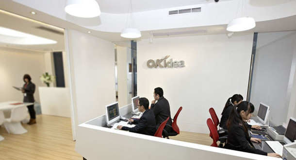 上海碧江辦公家具網——奧奇品牌設計前臺