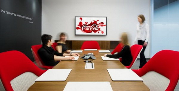 上海辦公家具廠家:可口可樂公司會議室