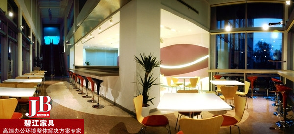 惠普休閑吧辦公家具配置