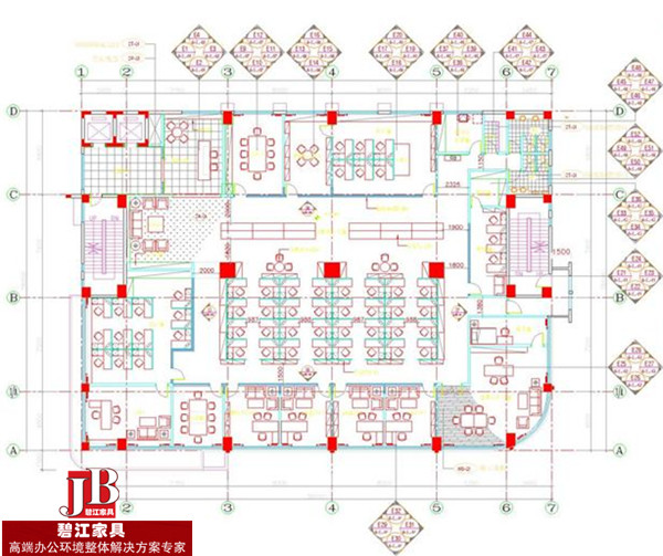 上海碧江辦公家具為巨慧財富提供的高端辦公家具整體配置方案