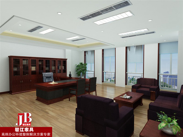 巨慧財富董事長辦公室辦公家具配置實(shí)景圖