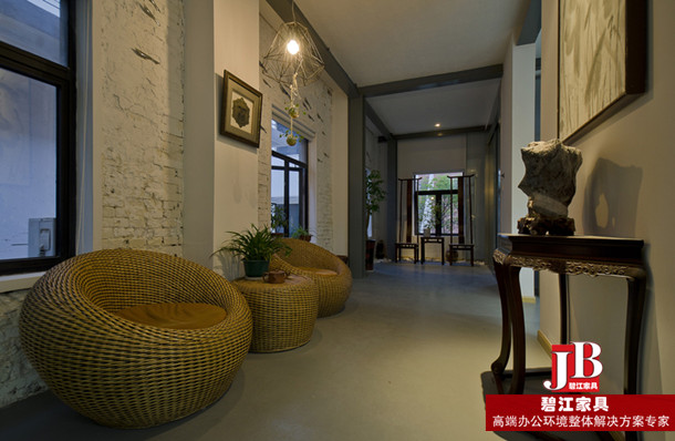 善水堂創意設計機構辦公前臺休閑家具