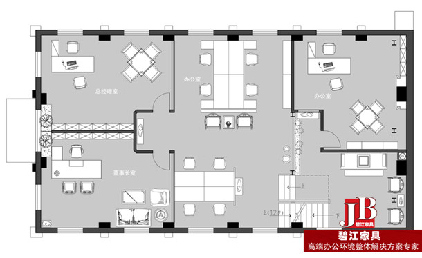 善水堂創意設計機構辦公家具配置圖紙2