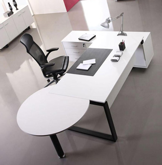 白色辦公家具