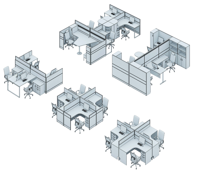 屏風隔斷辦公桌ZYB系列 屏風隔斷辦公桌ZYB系列