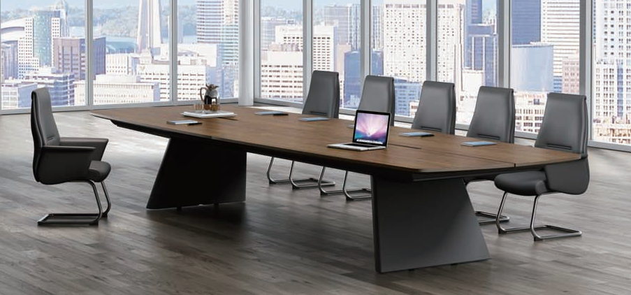 皮質弓形辦公椅