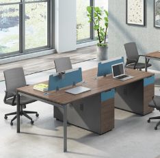 屏風辦公桌2人位簡約現代家具新款四人6人職員桌 屏風辦公桌2人位簡約現代家具新款四人6人職員桌